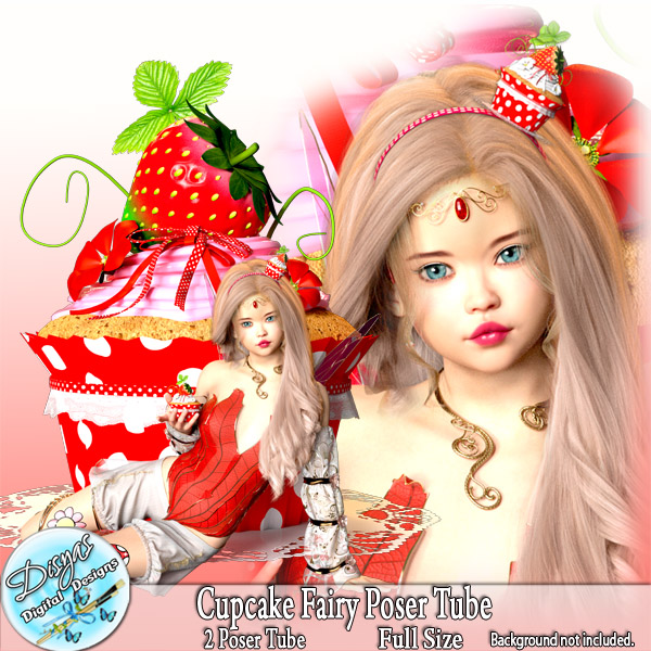 CUPCAKE FAIRY POSER TUBE CU - FS - Click Image to Close